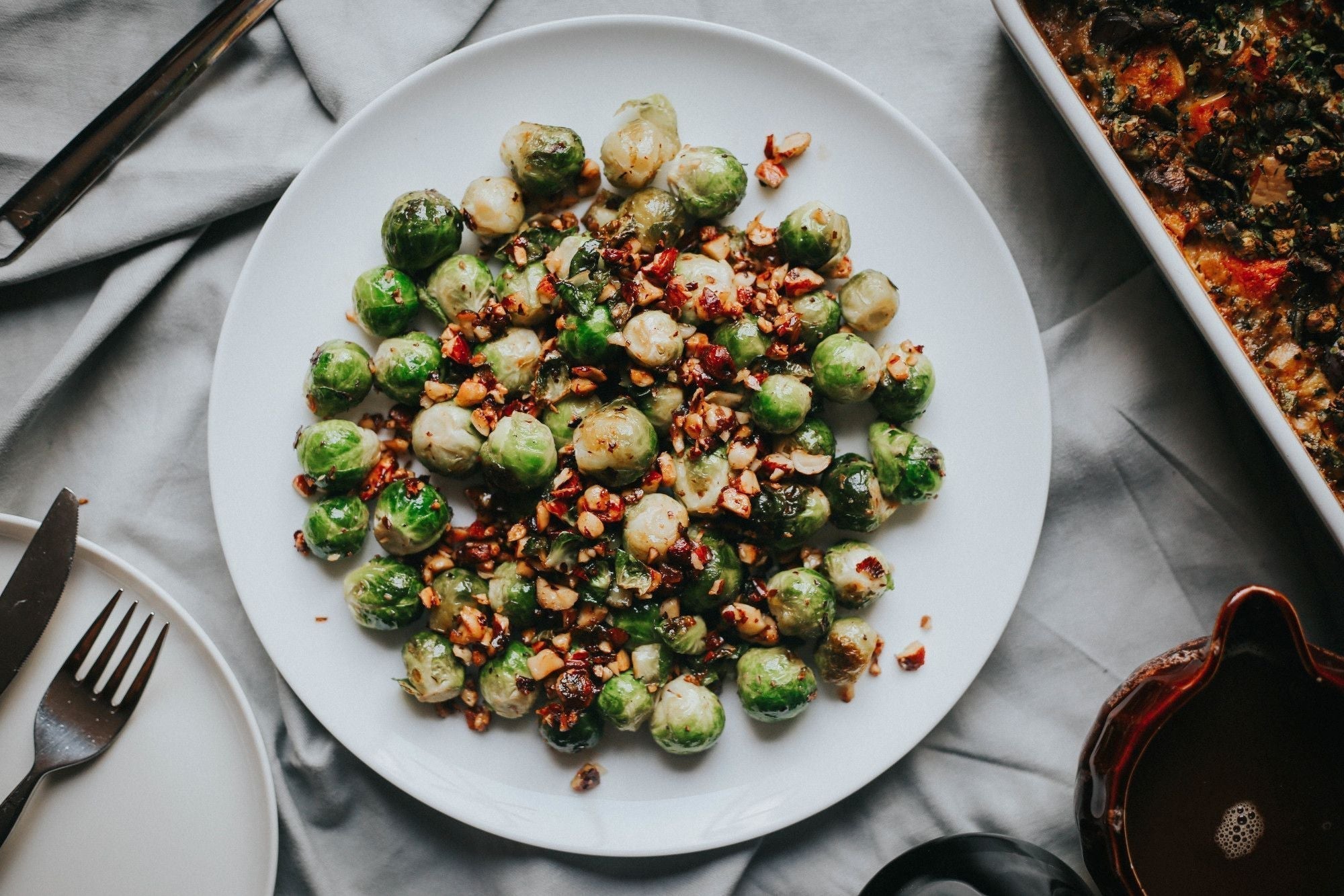 Brussels Sprouts with Toasted Nuts Recipe