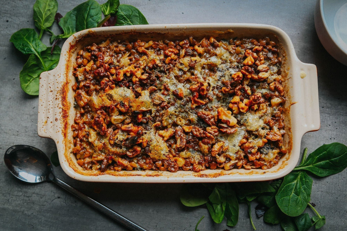 Celeriac, Walnut and Devon Blue Gratin | Greendale Farm Shop