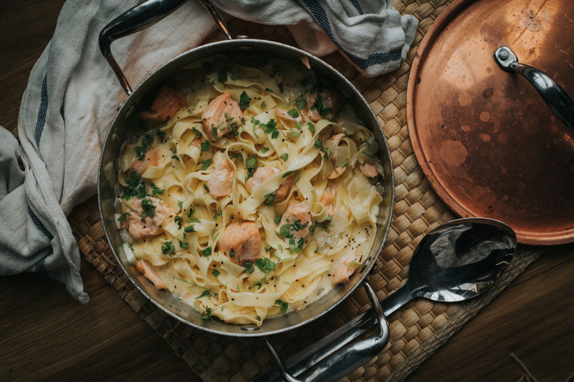Creamy Salmon Tagliatelle Recipe