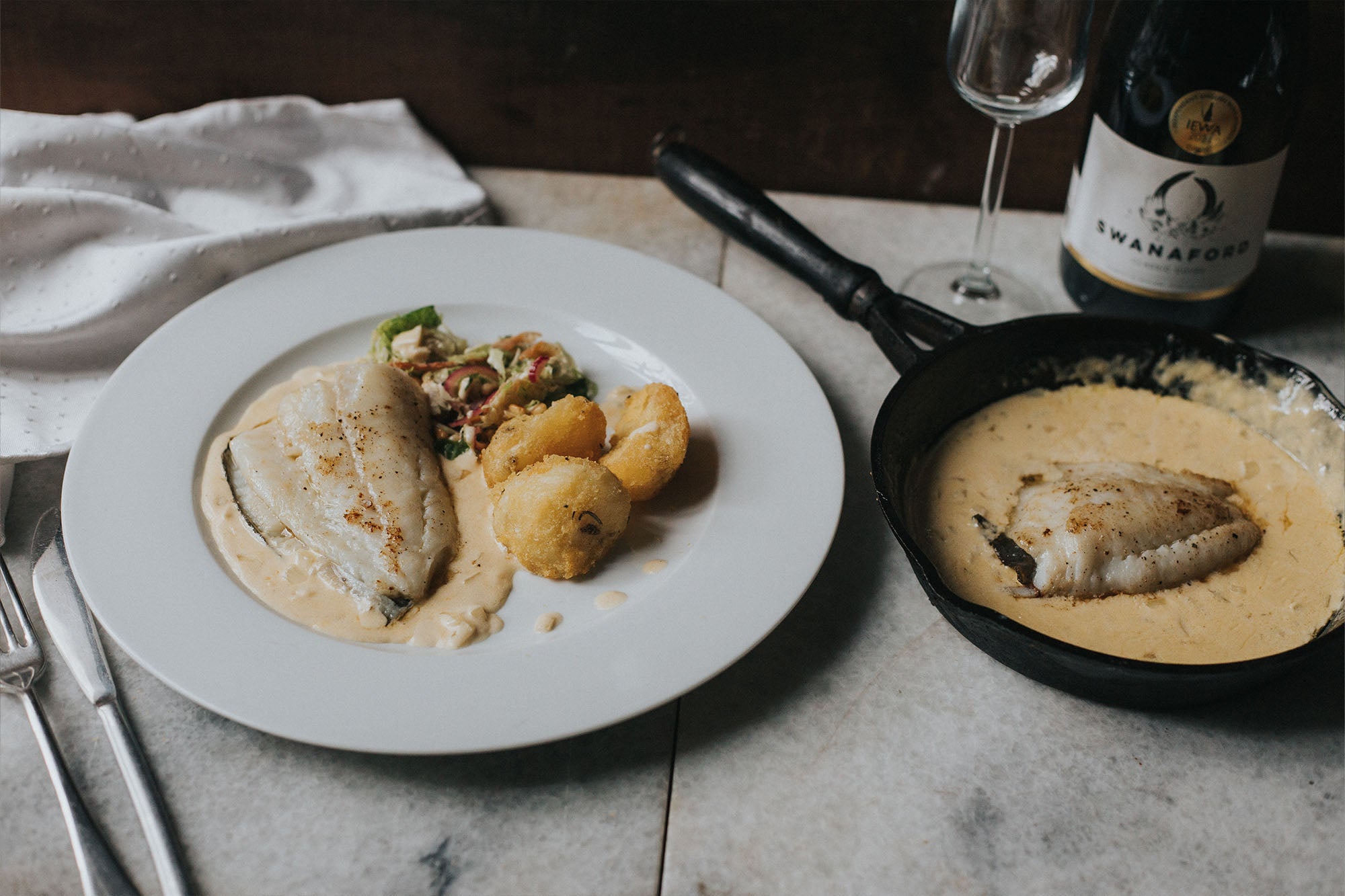 Greendale Turbot with Prosecco
