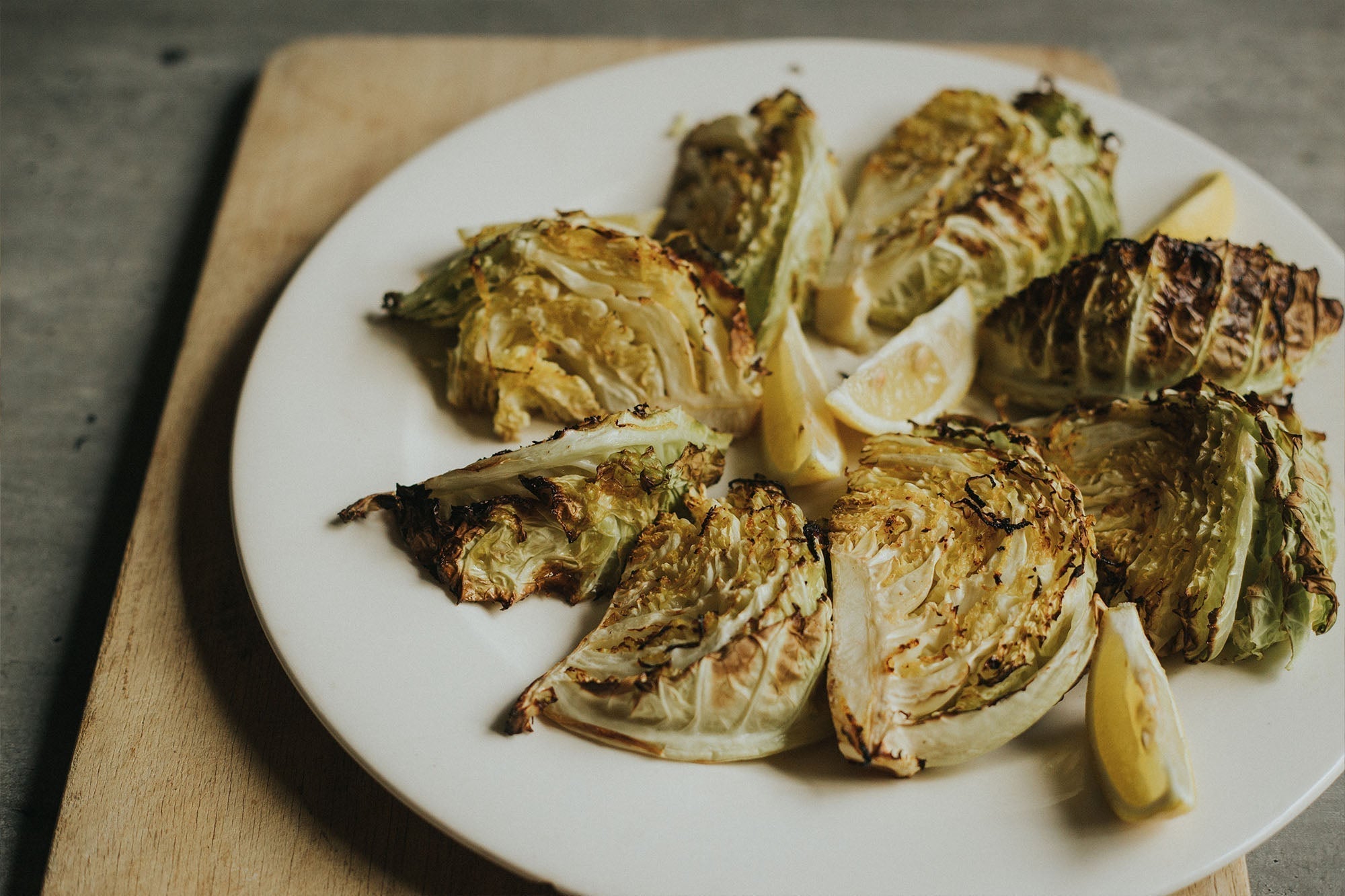 Lemon-Roast Savoy Cabbage