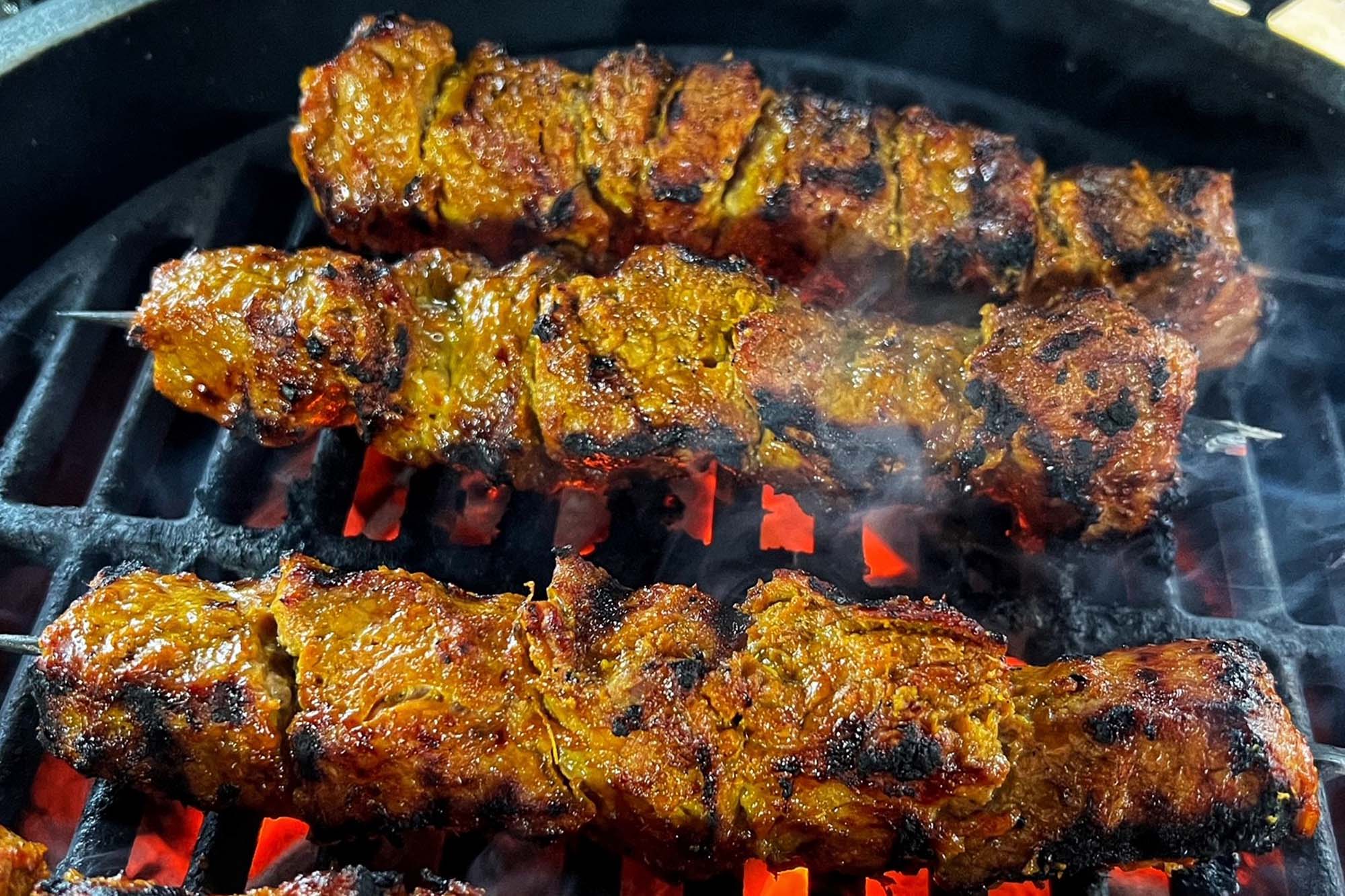 No Smoke Without Fire Beef Skewers