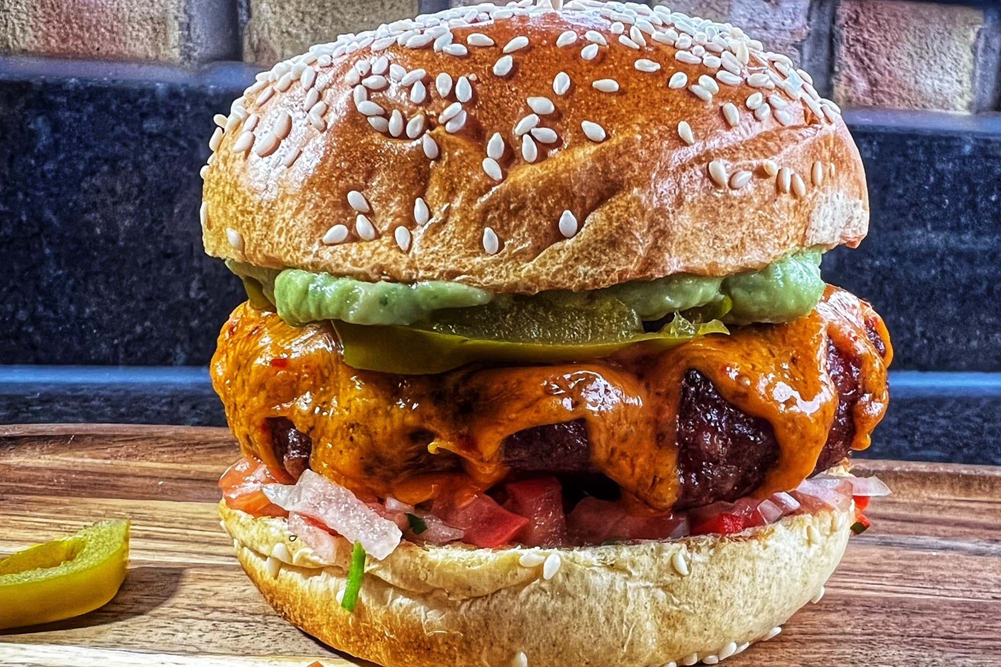 No Smoke Without Fire Mexican Burger