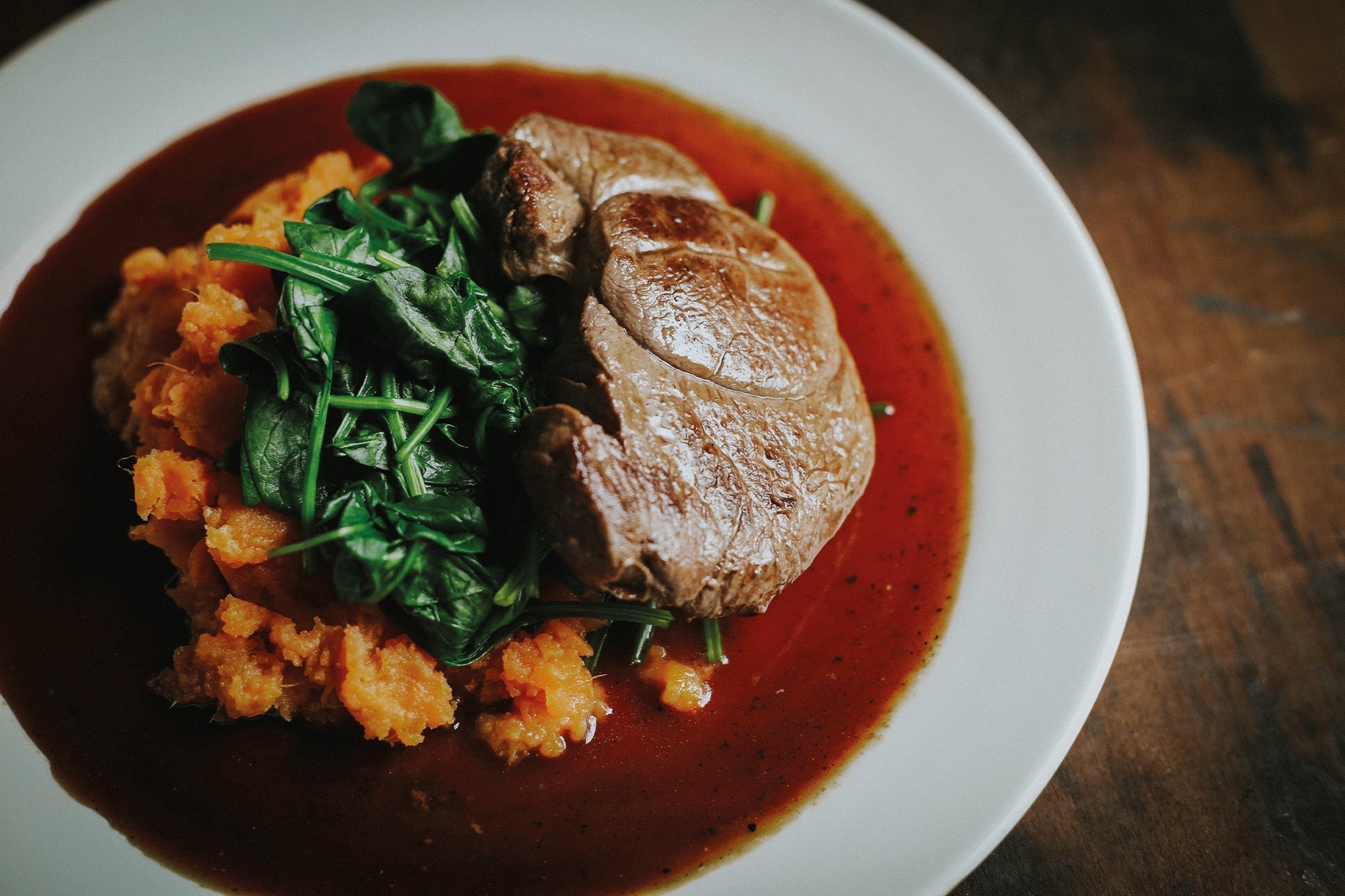 Venison Sweet Potato & Parmesan Mash