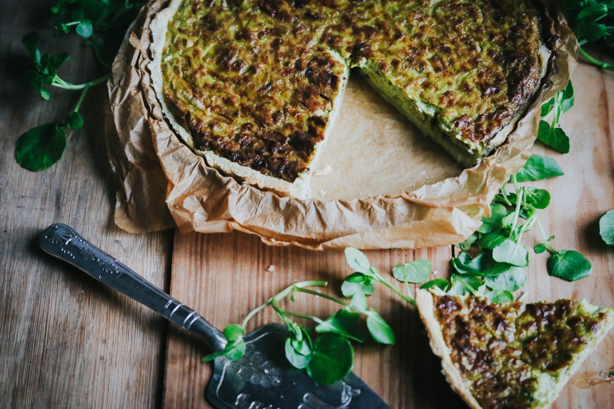 Pea, Leek & Thyme Tart Recipe