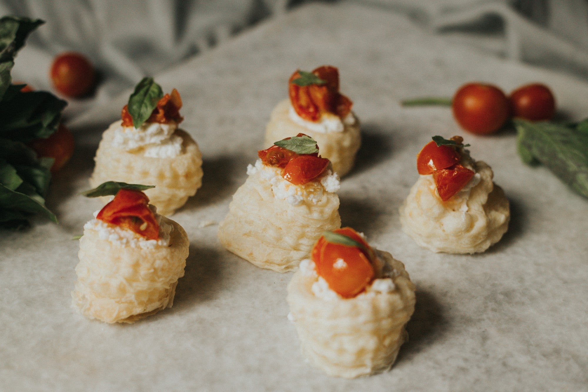 Roast Tomato & Goats’ Cheese Vol-Au-Vents