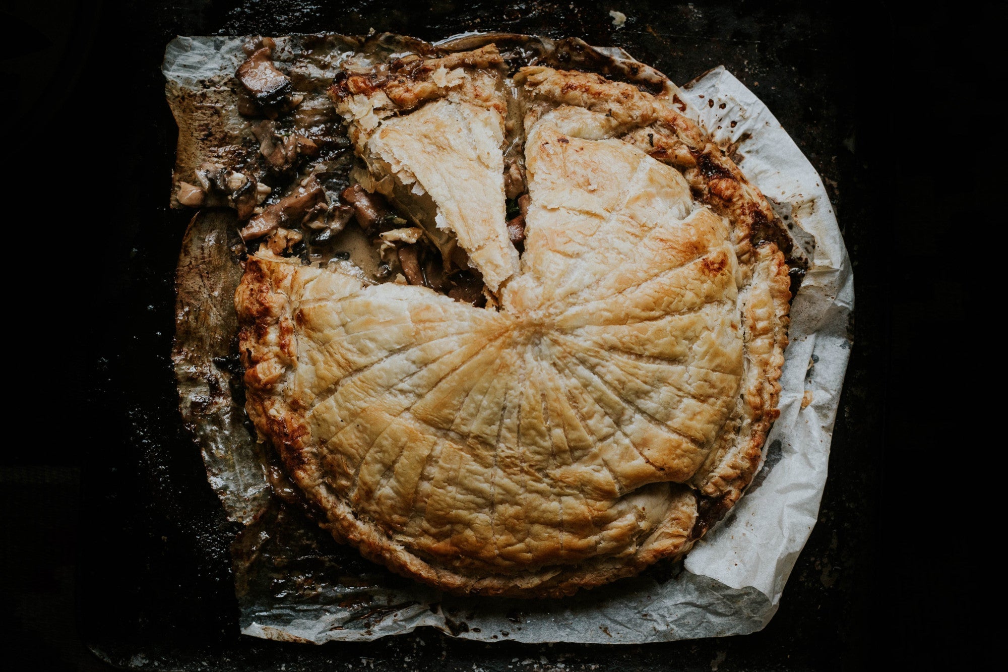 Sharpham Brie and Mushroom Pithivier