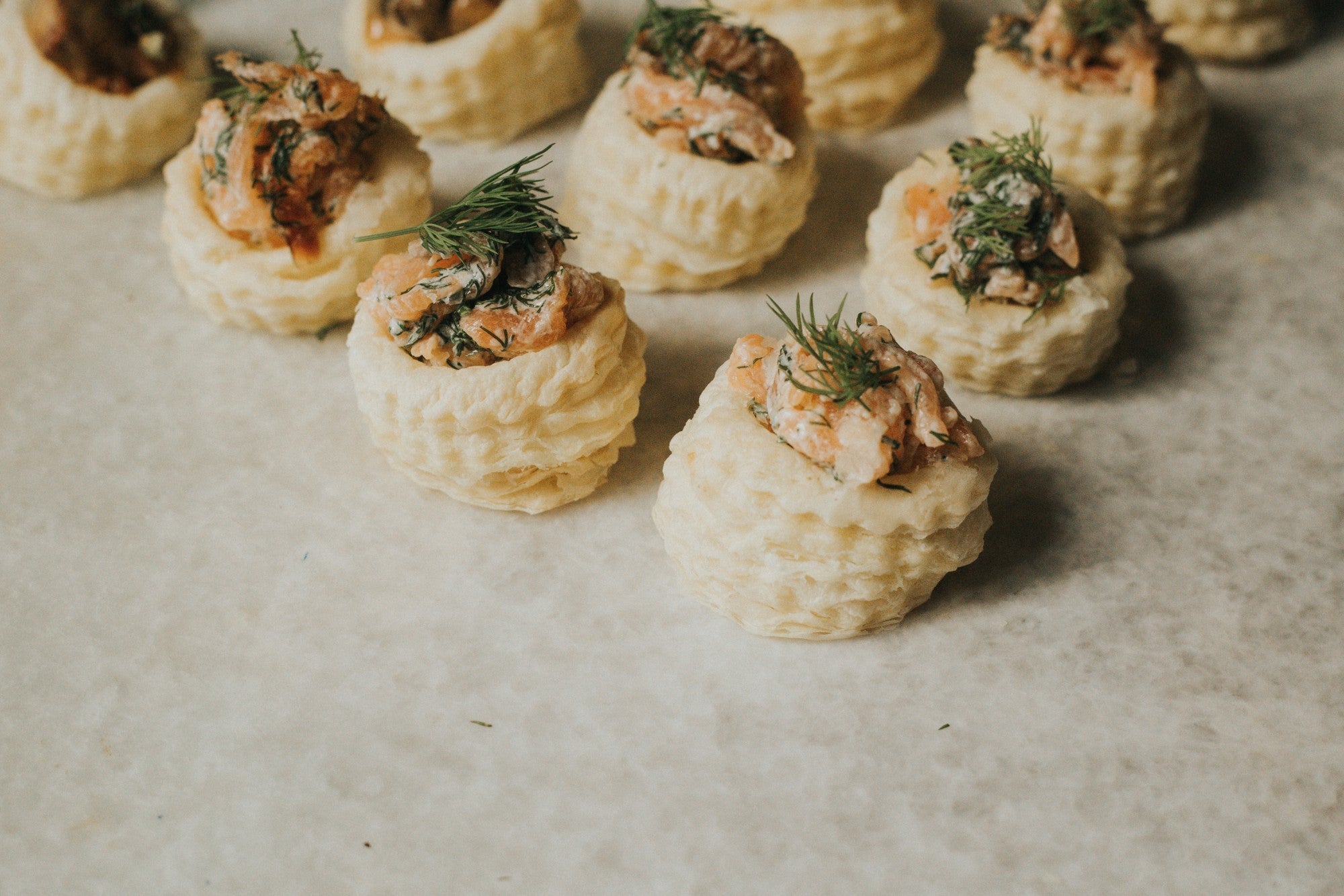 Simple Smoked Salmon Vol-Au-Vents