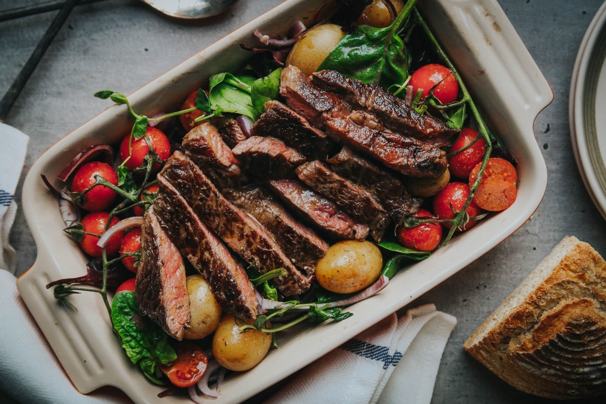 Sirloin Steak Salad with New Potatoes | Greendale Farm Shop