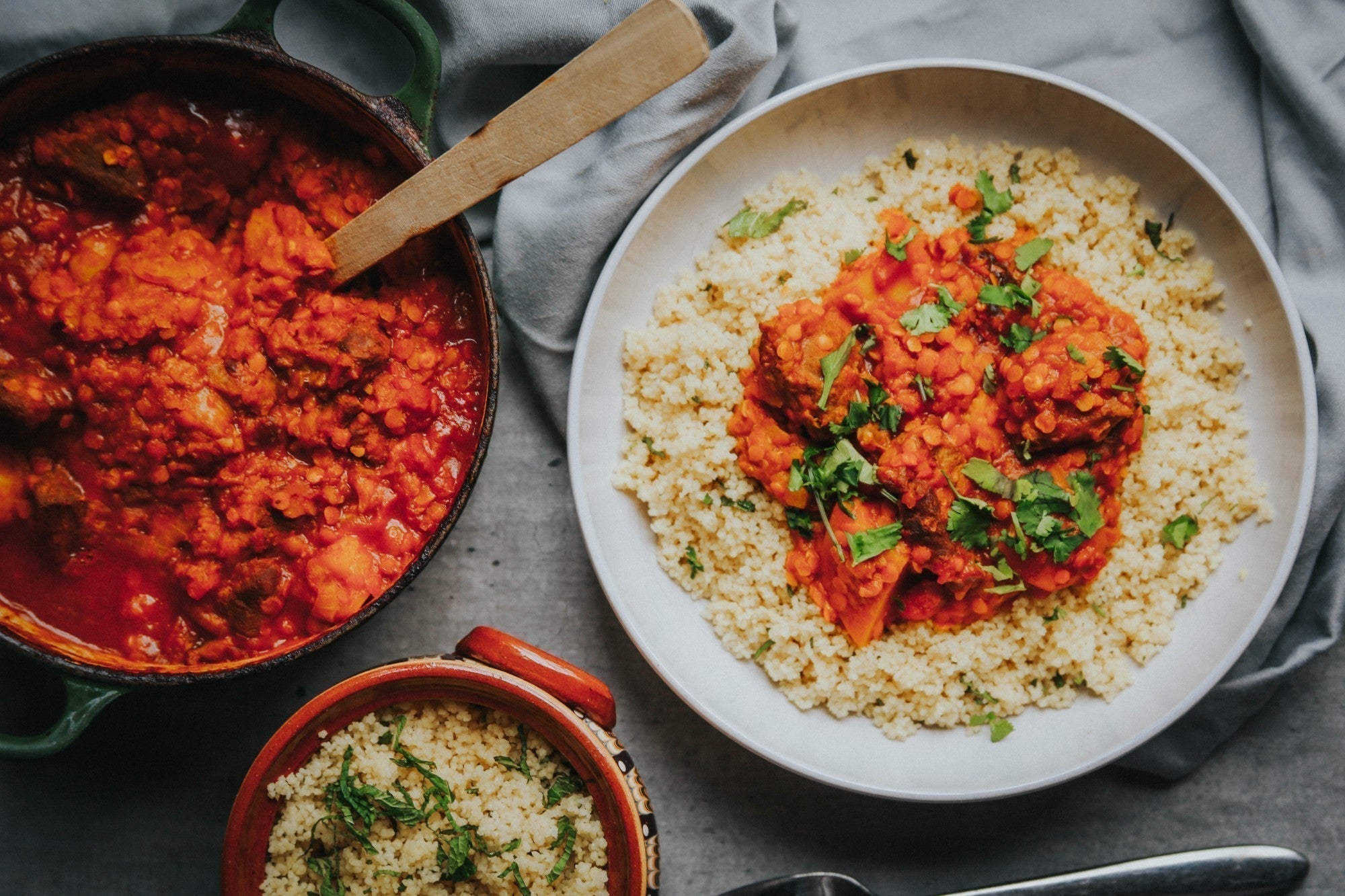 Spicy Lamb and Red Lentil Stew