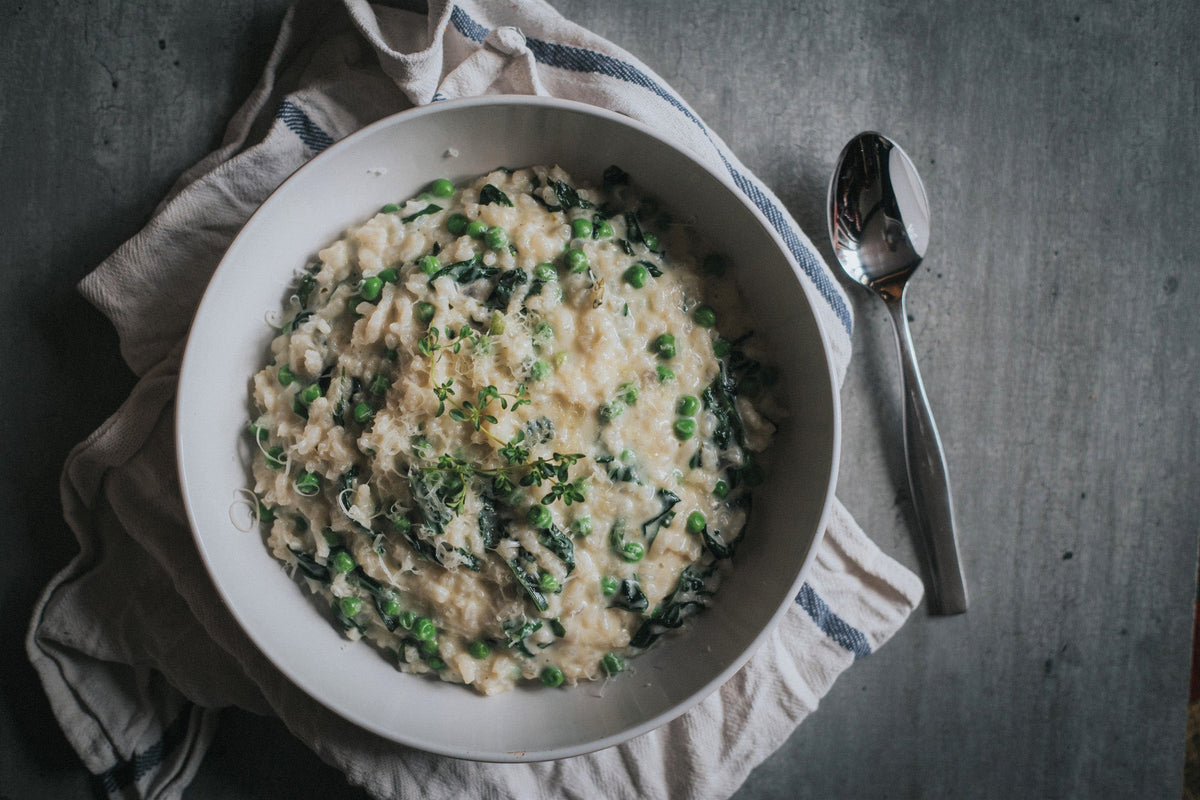 Wild Garlic & Pea Risotto Recipe | Greendale Farm Shop