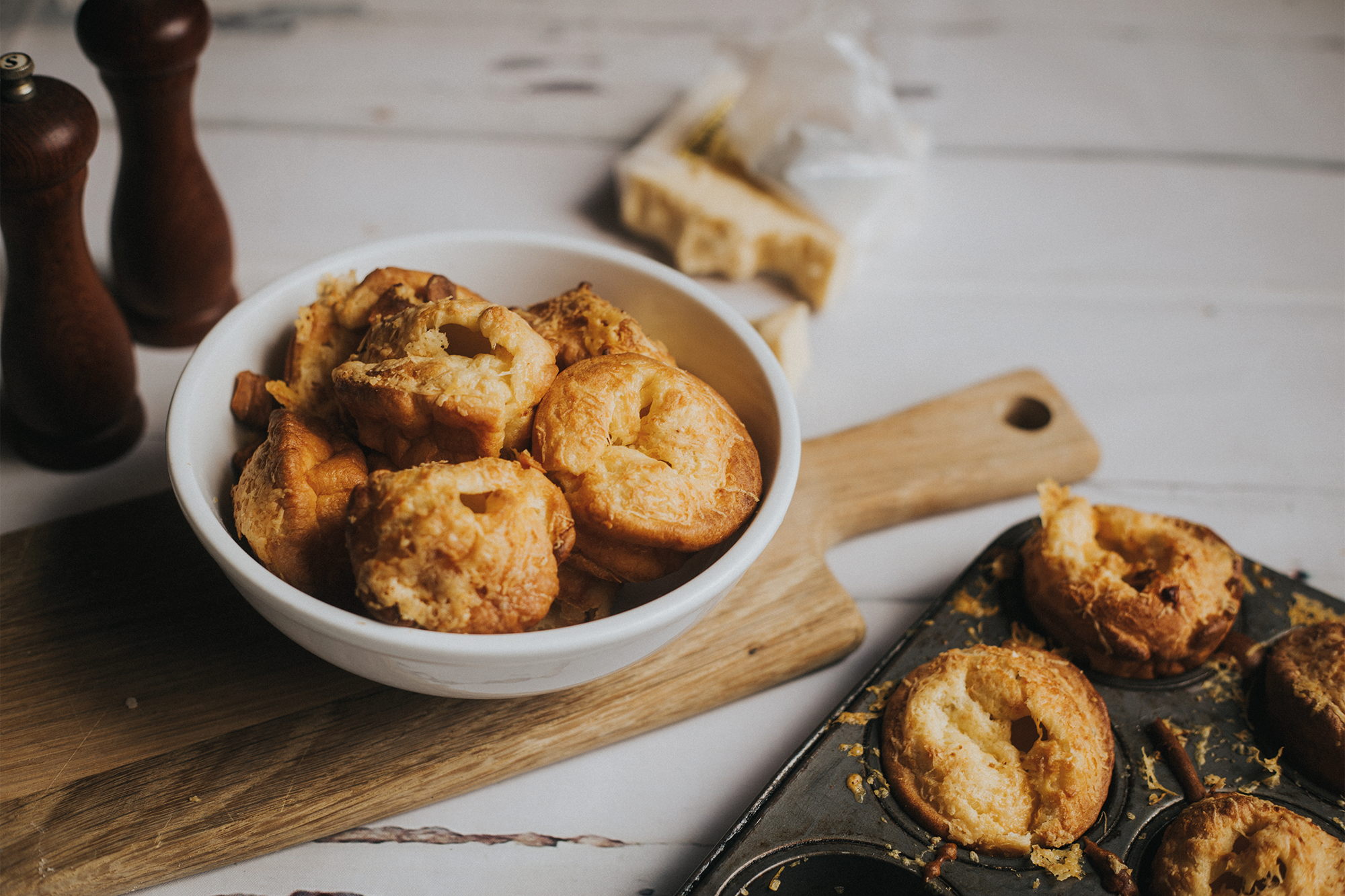 Yorkshire Puddings with Hawkridge Cheddar