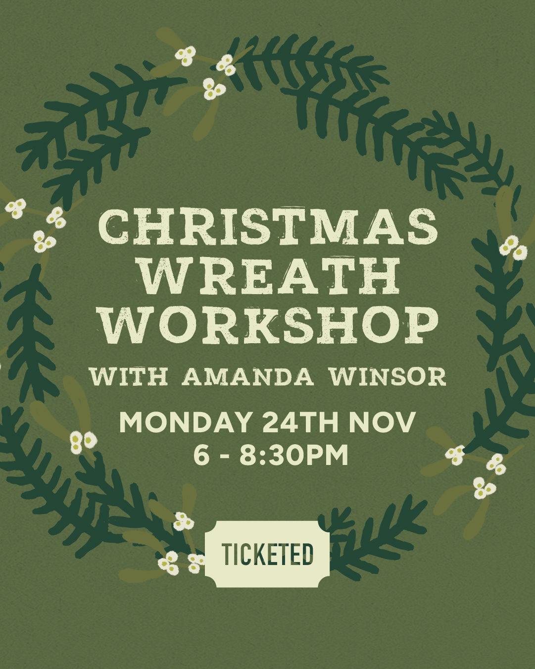 Christmas Wreath Workshop | Monday 24th November