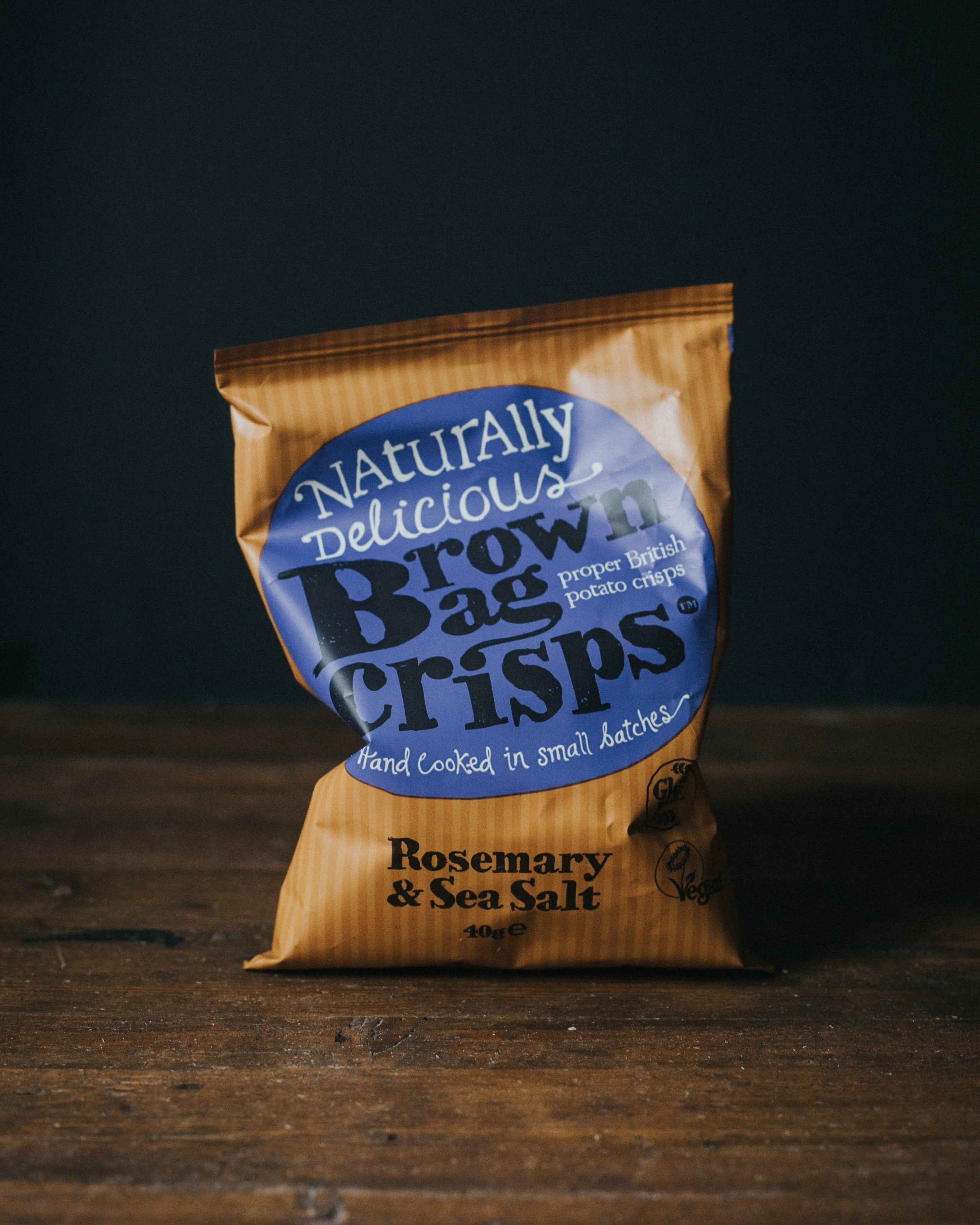 Naturally Delicious Brown Bag Crisps Rosemary & Sea Salt
