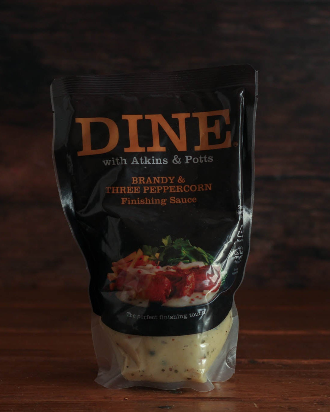 Atkins & Potts Brandy And Three Peppercorn Finishing Sauce