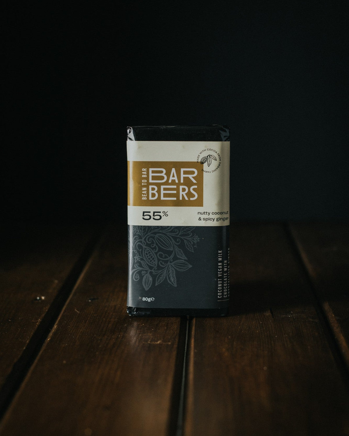 Barbers Cocoa - Coconut & Ginger Vegan Chocolate
