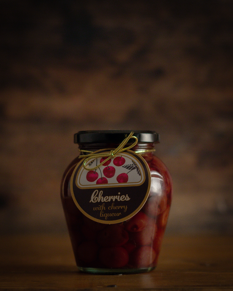Black Cherries in Cherry Liqueur | Preserved Fruits | Greendale Farm Shop