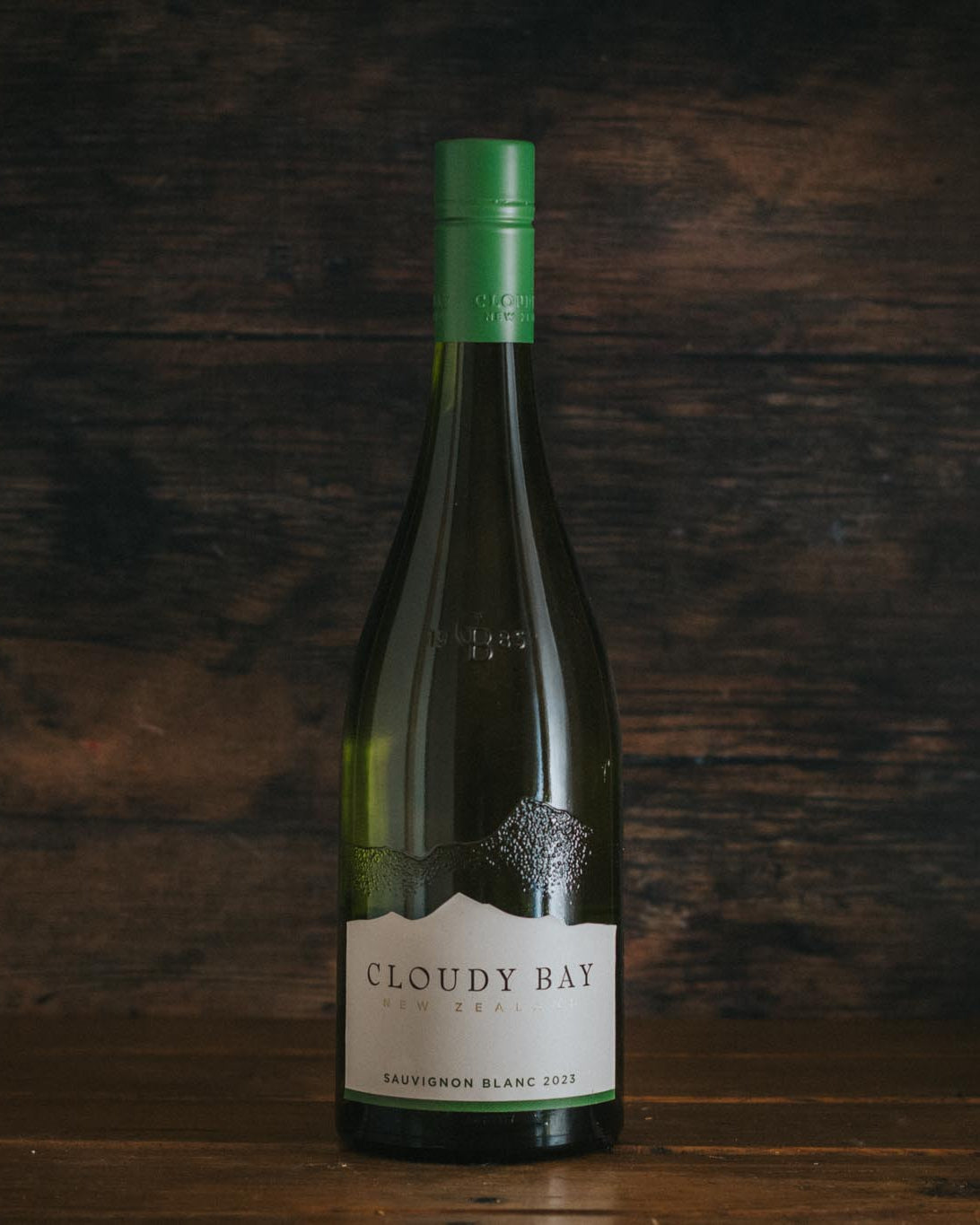 A bottle of Cloudy Bay Sauvignon Blanc.