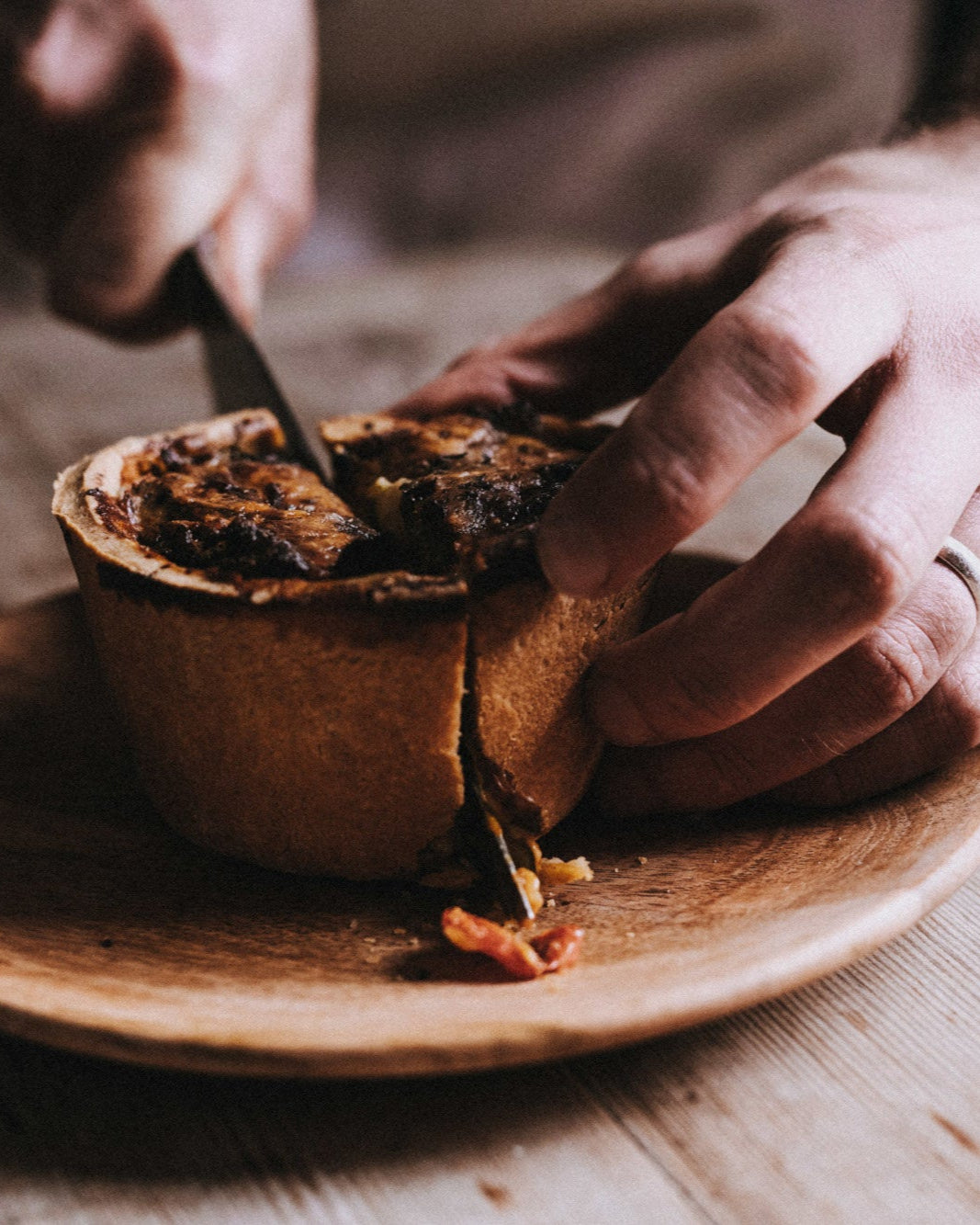 Ginger Cat Deli's Steak, Stout & Stilton Pie