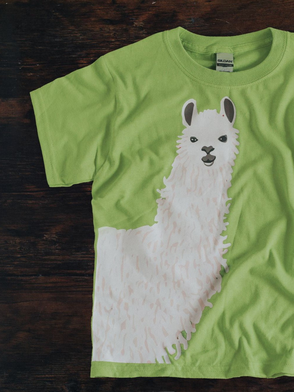 Greendale Alpaca Child's T-Shirt - Green | Online Gifting | Greendale ...