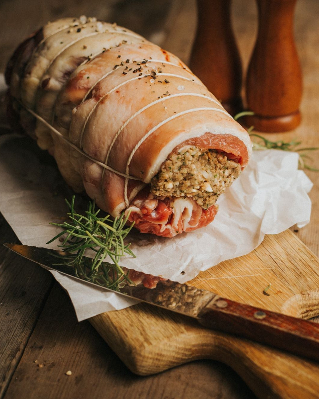 Greendale Lamb Boneless Shoulder With Wild Mushroom, Garlic & Herb Stuffing