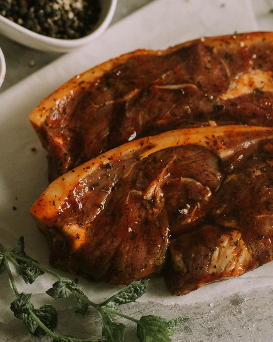 Greendale Lamb Steaks with Garden Mint