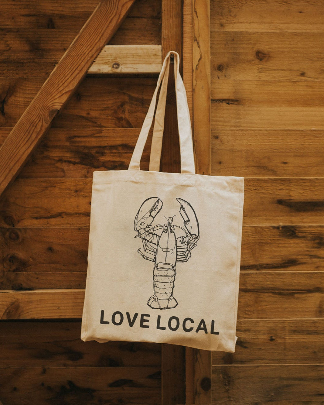 Greendale Re-Usable Love Local Canvas Bag – Lobster Design