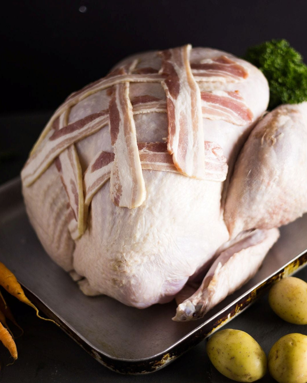 Greendale White Barn-Reared Whole Turkey with Wild Mushroom, Garlic And Herb Stuffing