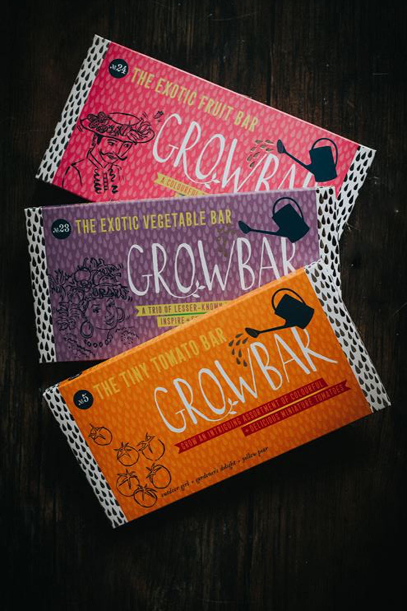 Veg garden grow bar trio