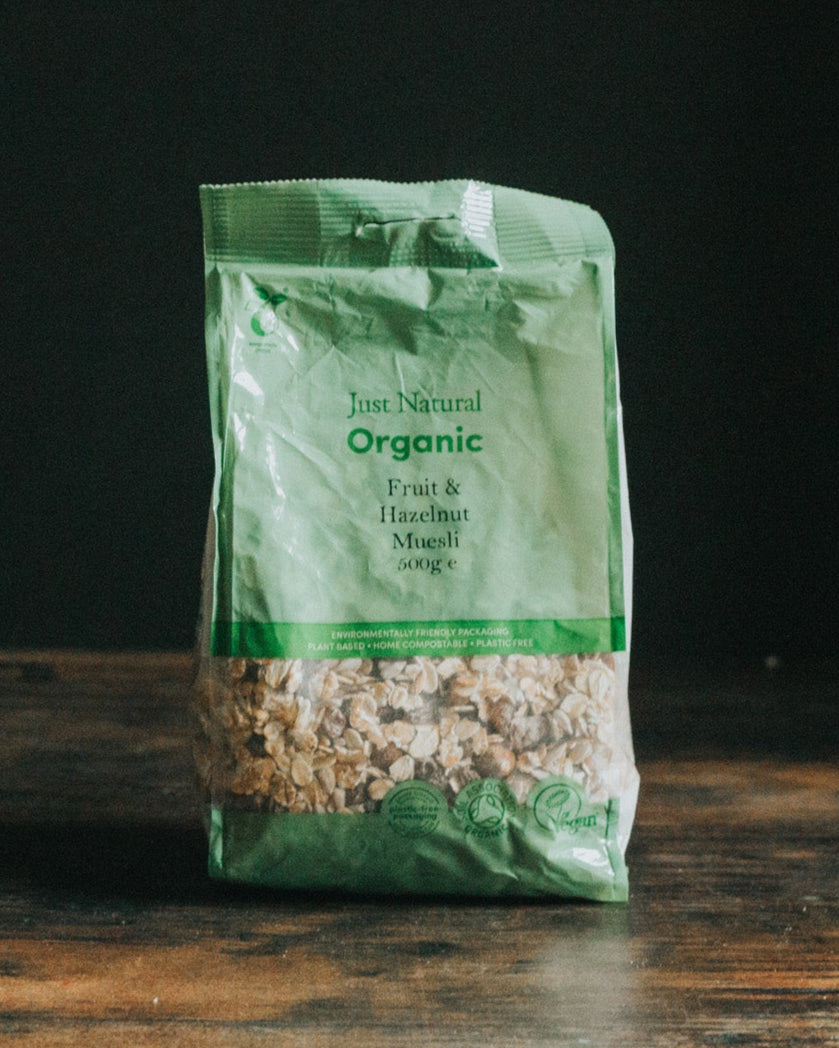 Just Natural Organic Fruit And Hazelnut Muesli