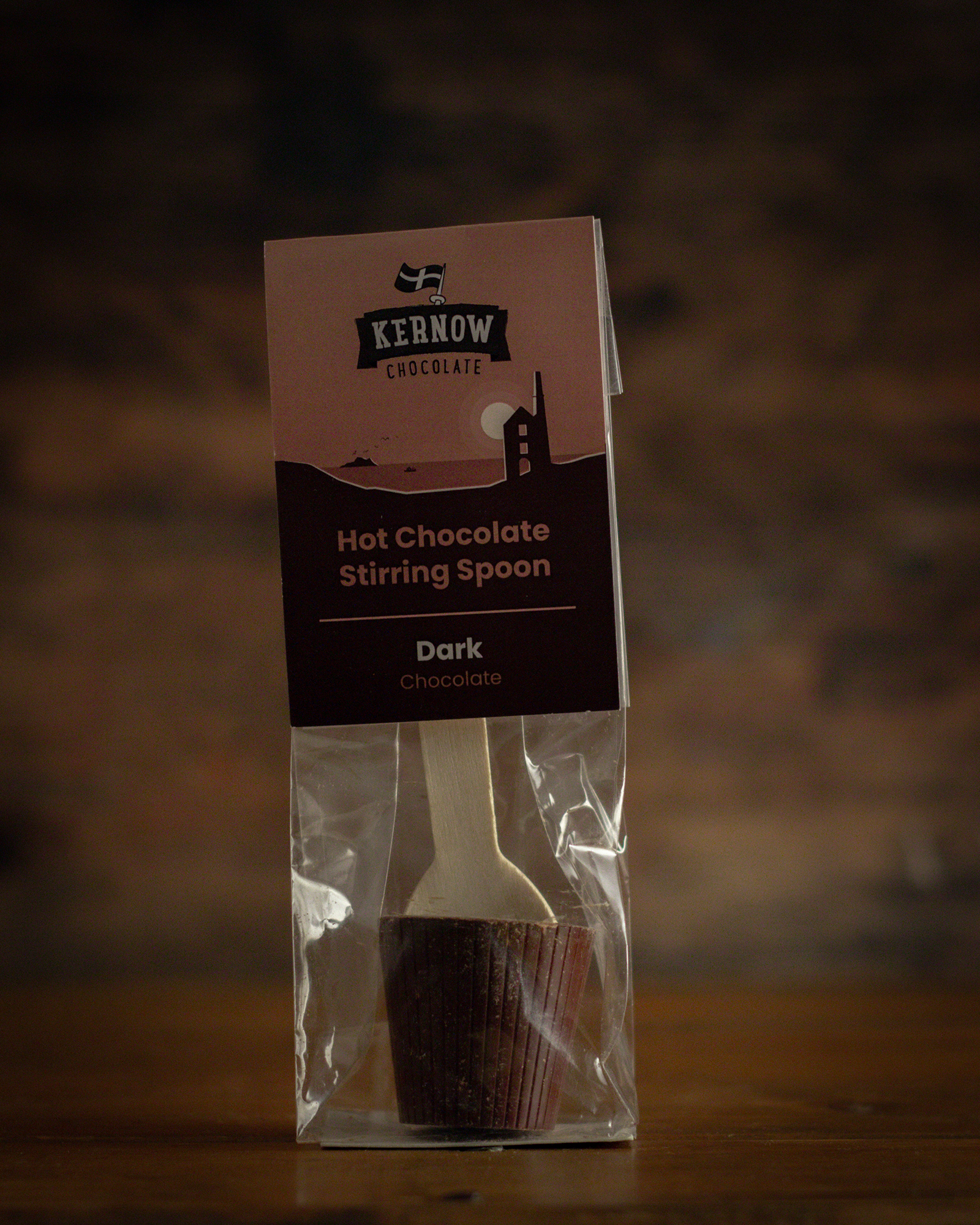 Kernow Hot Chocolate Stirring Spoon - Dark Mint