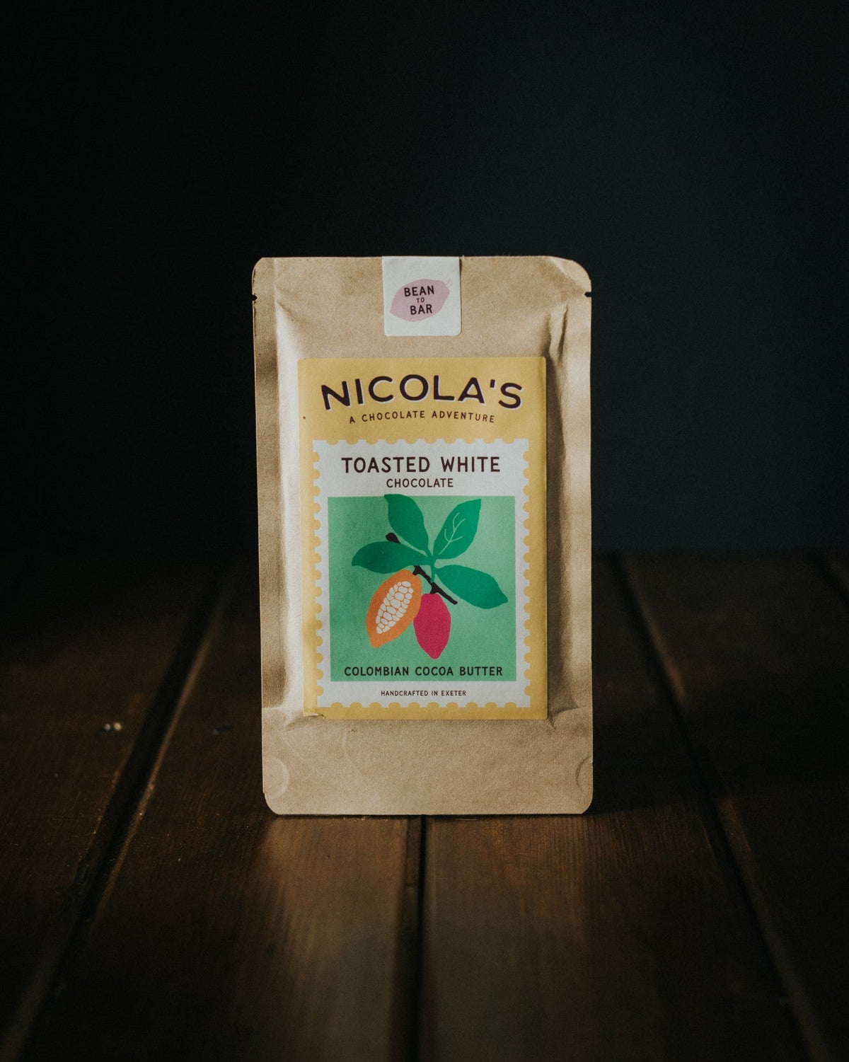 Nicola's Chocolate - Colombian Toasted White Chocolate Bar