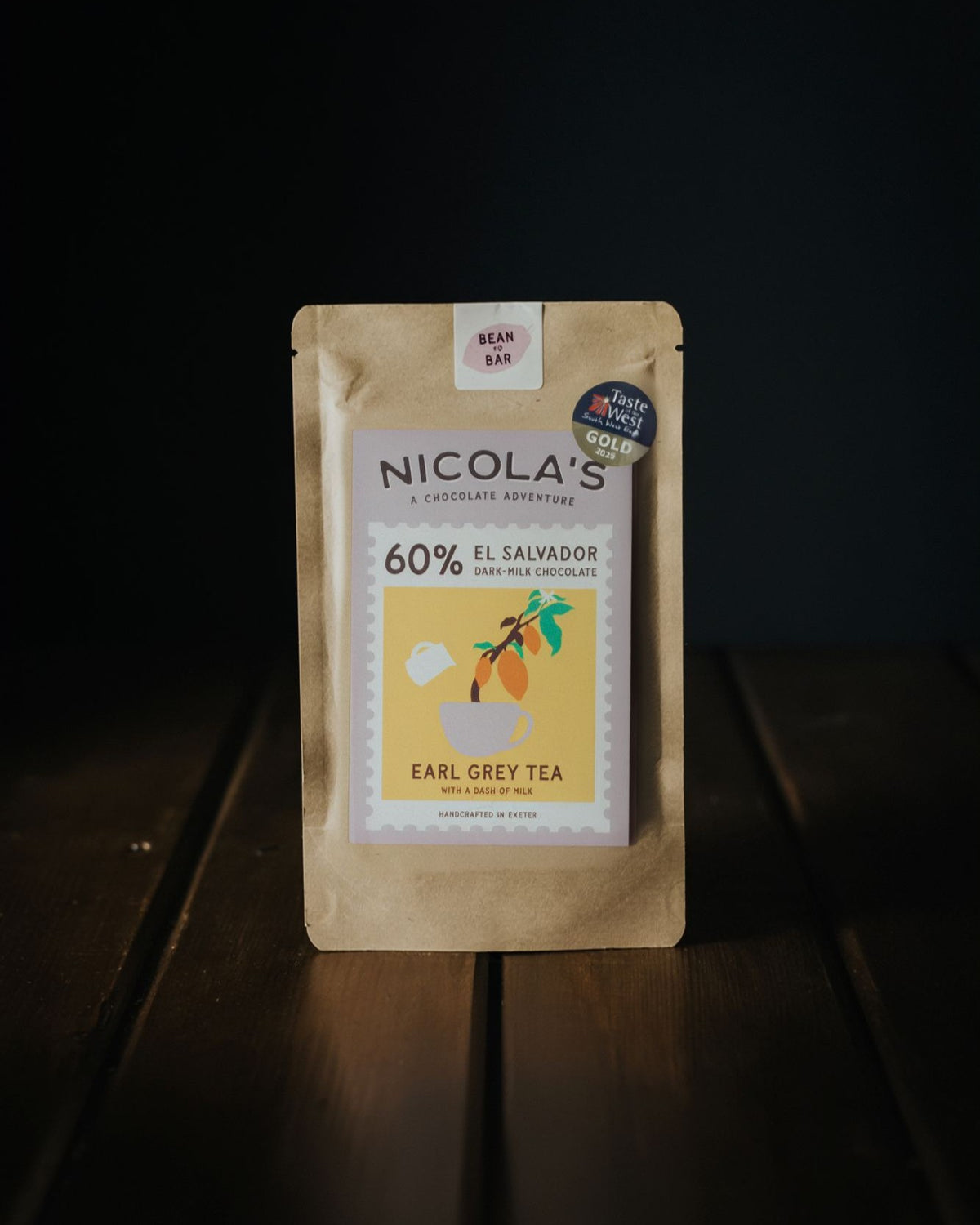 Nicola's Chocolate - Earl Grey Tea  60% Cocoa