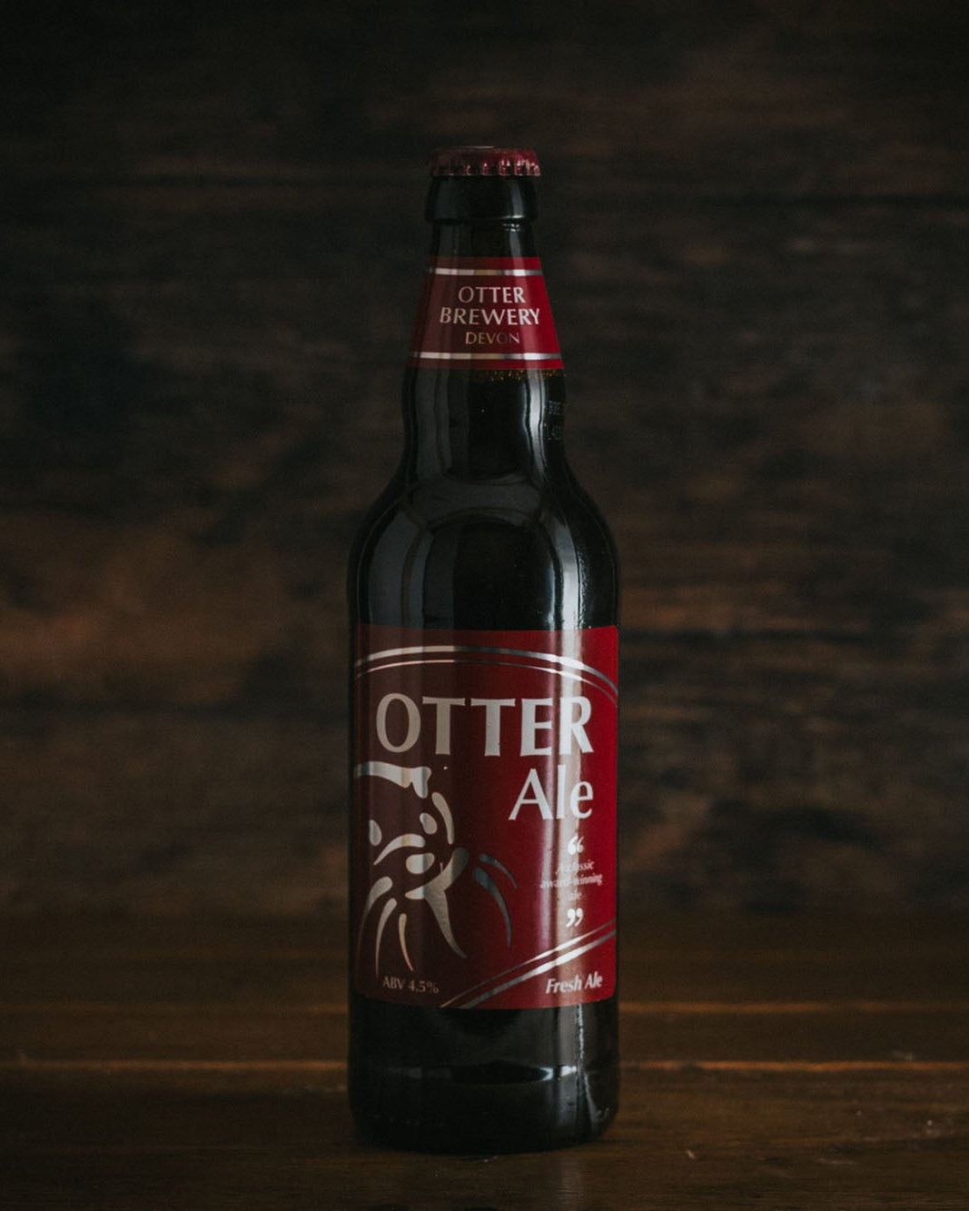 A 500ml bottle of Otter Ale.