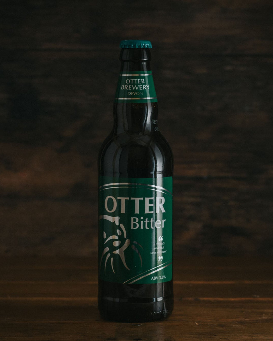 A 500ml bottle of Otter Bitter.