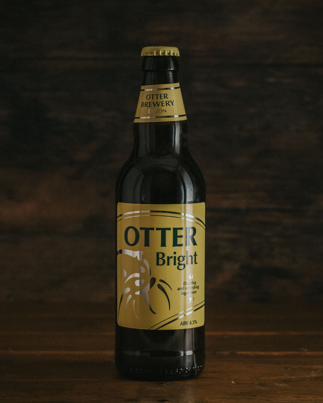 A 500ml bottle of Otter Bright.