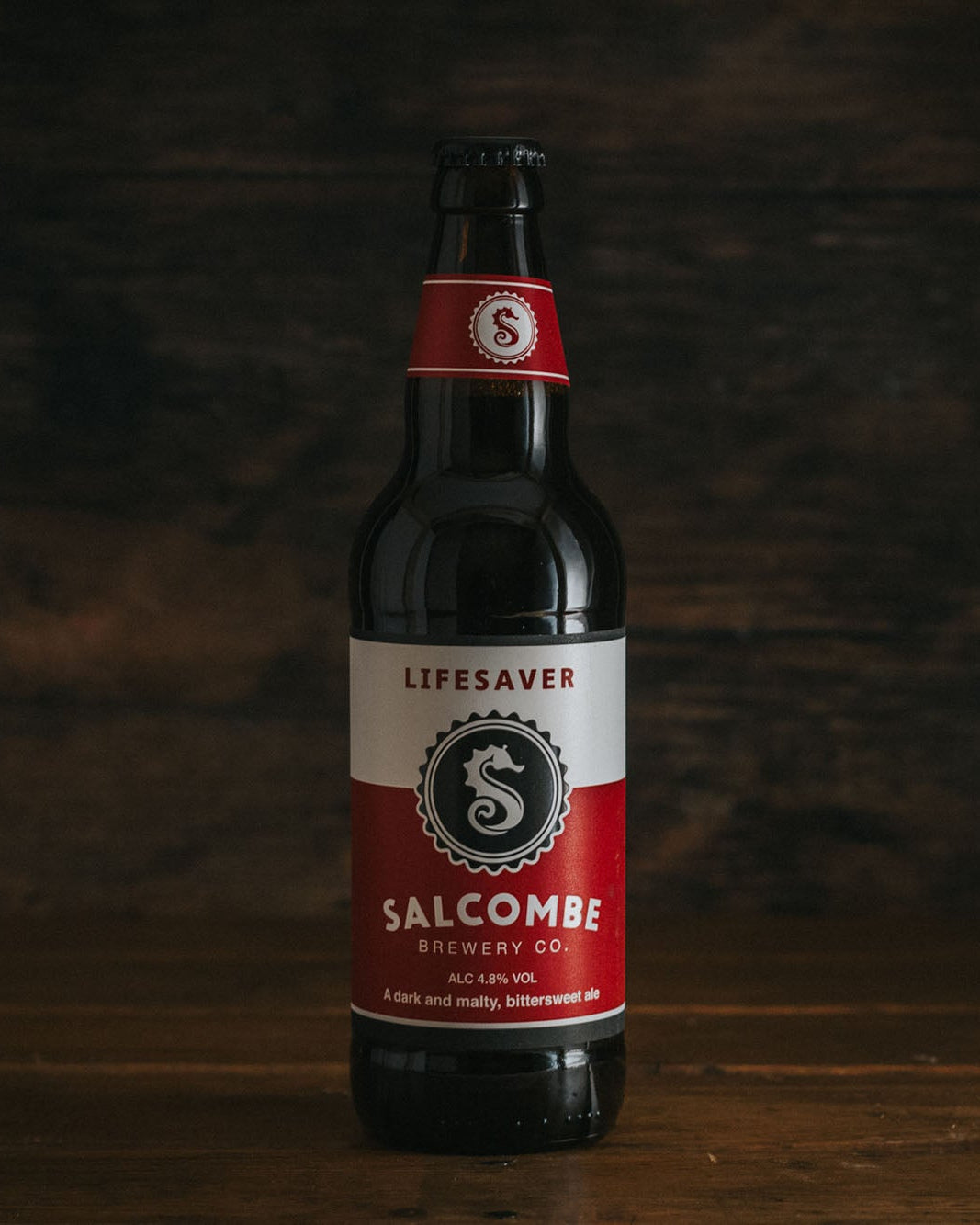 A 500ml bottle of Salcombe Brewery's Lifesaver.
