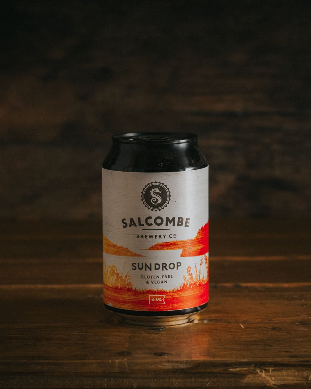 A 330ml can of Salcombe Brewery's Sun Drop.