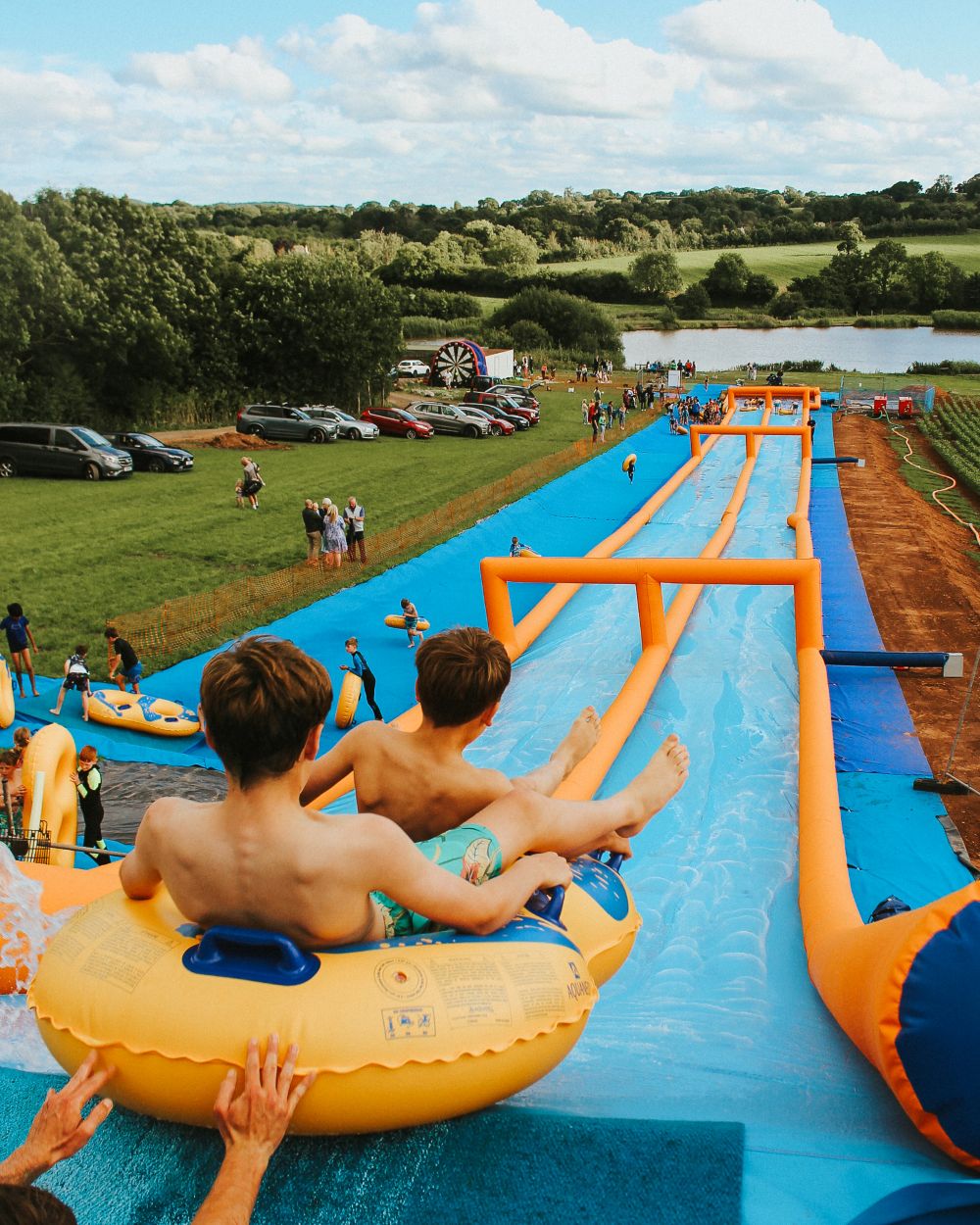 Slip and Slide - Summer Waterslide in Exeter - Greendale Farm Shop