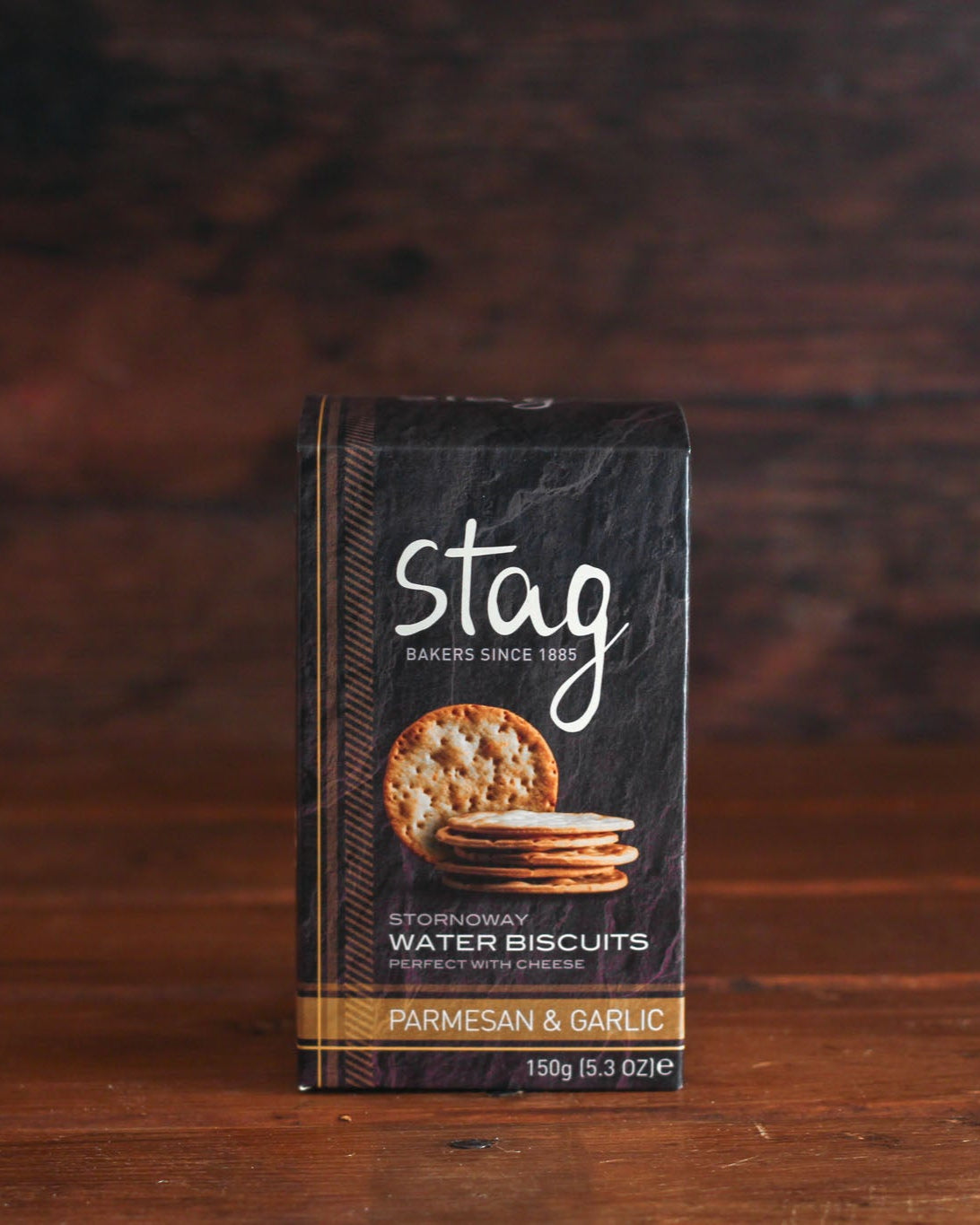 Stag Stornoway Water Biscuits Parmesan And Garlic